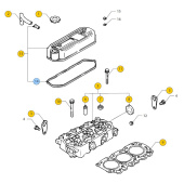 Vetus STM9822 Rocket cover gasket M3.28