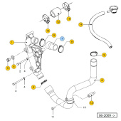 Vetus STM9852 Slang pomp koelwaterpijp