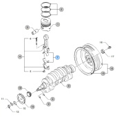 Vetus STM7800 Bearing set 0.25 