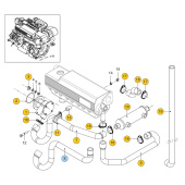 Vetus STM9892 Hose seawater pump < => heat exchanger