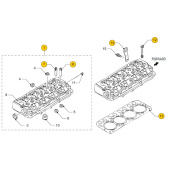 Vetus STM7700 Cilinder head M4.17 <-- 111591 (--> STM9901)