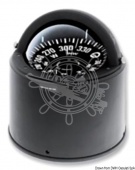 Osculati 25.030.00 - Компас Riviera с картушкой 5" (130 мм) BW4, с нактоузом, для штурвальных колонок парусного судна с низким солнцезащитным козырьком, Черный 