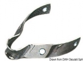 Osculati 58.531.50 - V-образная пластина из нержавеющей стали для мачт 50/60 мм 