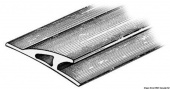 Osculati 66.022.03 - Профиль темно-серый RAL 7012 для снижения брызгообразование из EPDM 3x90x23 мм 