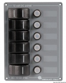 Osculati 14.845.06 - Алюминиевая вертикальная панель с 6 переключателями 