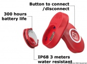 Osculati 14.969.01 - Устройство автоматического выключения MOB Wireless FELL MARINE красный 