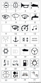 Osculati 14.199.48 - Клавиши со светящимися символами для переключателей Marina R neutral 