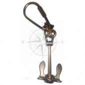 Osculati 35.832.00-S - Брелок для ключей из полированной латуни с подвеской Якорь 