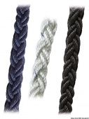 Osculati 06.478.20 - Плетёный трос Square Line 8-прядный длинного шага плетения чёрный 100 м диаметр 20 мм (100 м.)