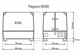 Судовой генератор Paguro 8500 8,0 кВт 1500 об/мин