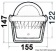 Osculati 25.015.05 - Компас RIVIERA 3" (80 мм) BH2 со скобой крепления, Картушка с боковой шкалой, Черный-черный 
