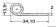 Osculati 66.025.03 - Декоративный профиль темно-серый RAL 7012 из EPDM 2x34,1x13,5 мм 