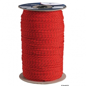Osculati 06.420.08RO - Плетеный трос из полиэфира красный с контрастной сигнальной прядью 200 м диаметр 8 мм (200 м.)