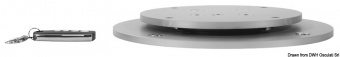 Osculati 48.745.12 - Электрическая двухсекционная опора столешницы 12 В с поворотной пластиной полностью скрытого монтажа 